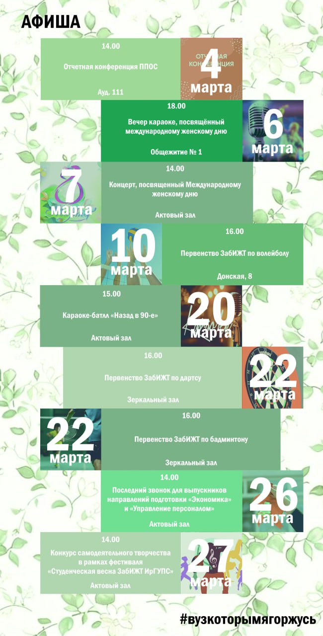 Афиша март 2025