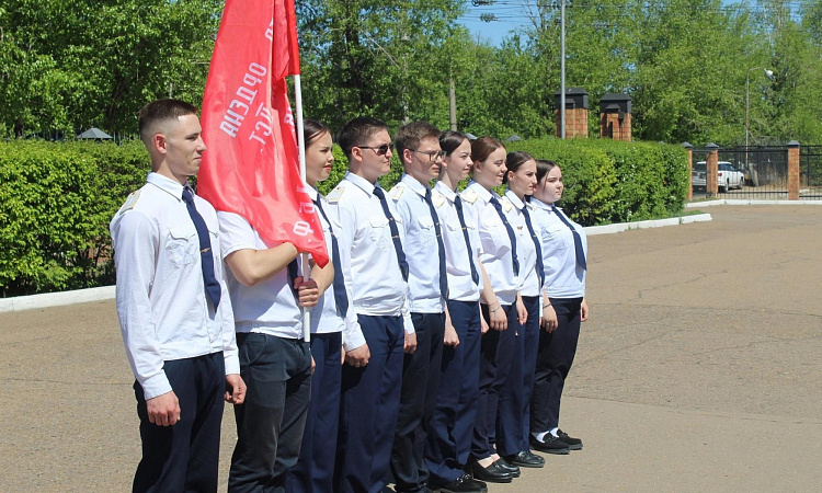 Майский смотр строя и песни на отделении ЭПС УУКЖТ ИрГУПС