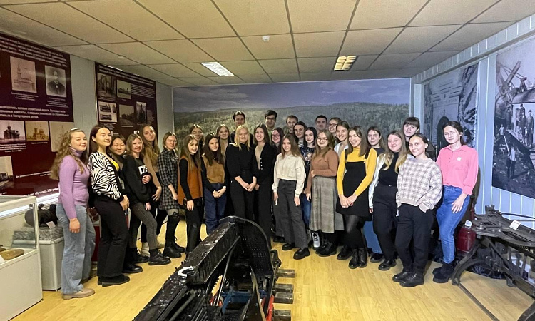 Первокурсники побывали в музее ЗабЖД