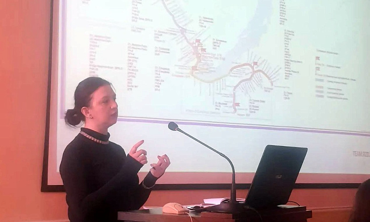 Встреча студентов выпускных групп специальностей СЖД и СДМ с представителями отдела кадров Восточно-сибирской дирекции пути и представителями ИрГУПС