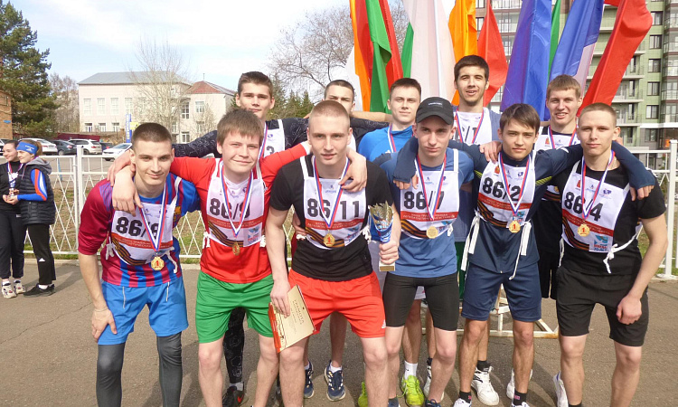 Участие легкоатлетической эстафете Октябрьского района Посвященной 77-ой годовщине Победы в Великой Отечественной войне 1941-1945 г.г.