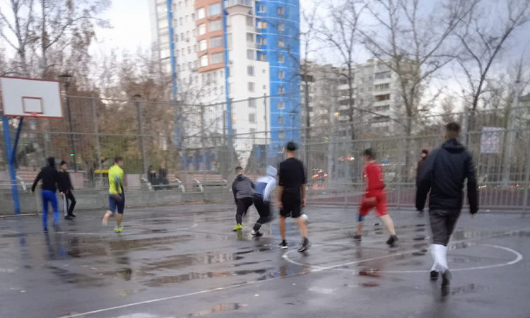 Футбол. Общежитие №6 против общежития №7